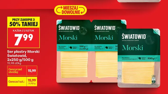 Ser plastry Morski promocja w Biedronka