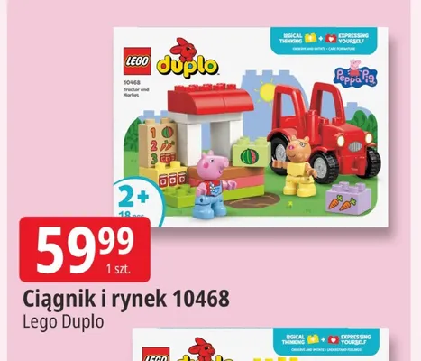 Klocki LEGO Duplo Ciągnik i rynek 10468 promocja w Leclerc