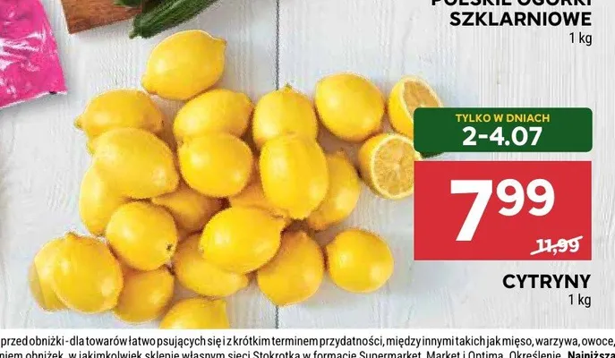 Cytryny promocja w Stokrotka