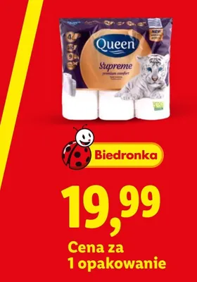 Papier toaletowy 4-warstwowy Queen Supreme promocja w Lidl