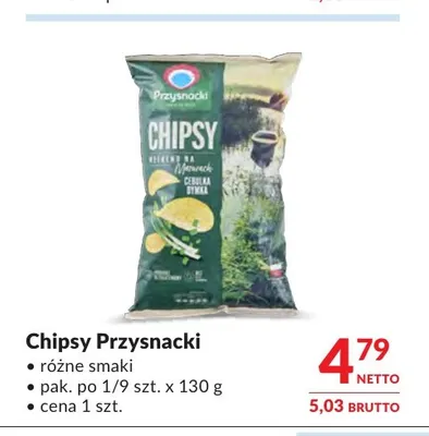 Chipsy Przysnacki promocja w Makro