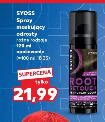 Spray maskujący odrosty Syoss Root Retouch promocja w Kaufland