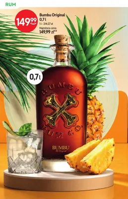 Rum Bumbu Original promocja w Żabka