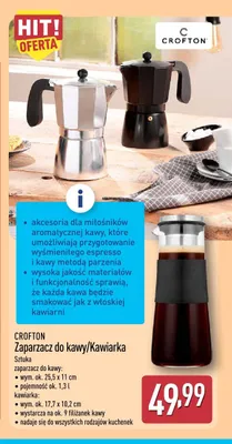 Kawiarka Crofton promocja w Aldi