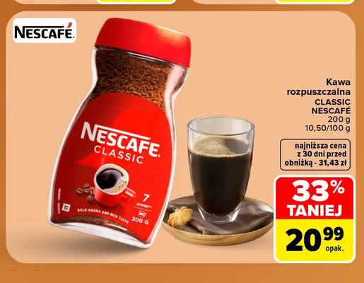 Kawa rozpuszczalna Classic Nescafé promocja w Carrefour