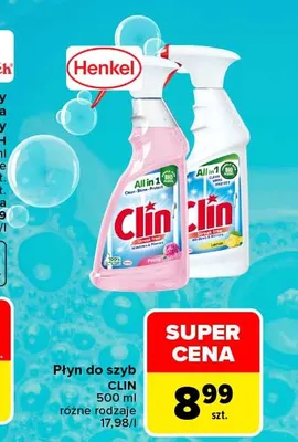 Płyn do szyb Clin promocja w Carrefour