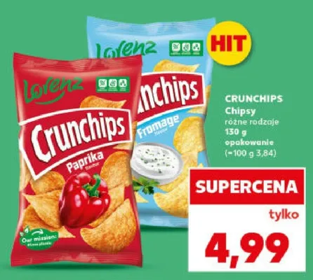 Chipsy różne rodzaje promocja w Kaufland