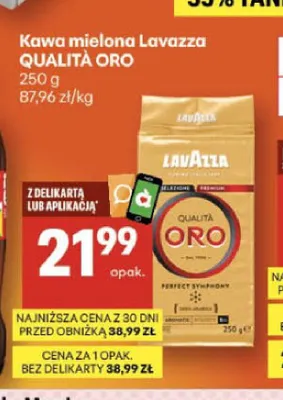 Kawa mielona Lavazza Qualità Oro promocja w Delikatesy Centrum