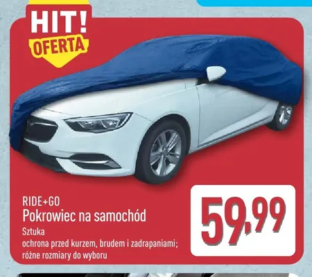 Pokrowiec na samochód RIDE+GO promocja w Aldi