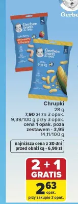 Chrupki Gerber promocja w Carrefour