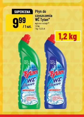 Płyn do czyszczenia WC Tytan zielony promocja w POLOmarket