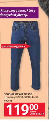 Spodnie męskie Frisco promocja w Selgros