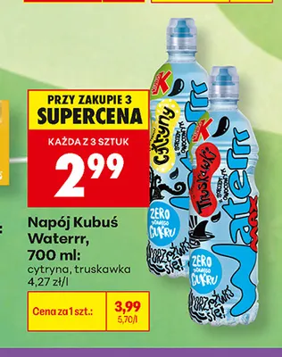 Napój Kubuś Waterrr truskawka promocja w Biedronka