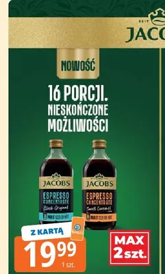 Kawa rozpuszczalna Koncentrat kawy Jacobs Espresso Concentrate Black Original promocja w Leclerc
