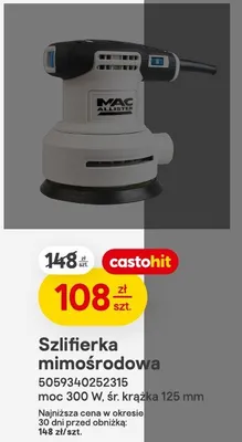 Szlifierka mimośrodowa promocja w Castorama
