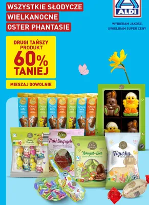 Wszystkie słodycze wielkanocne Oster Phantasie promocja w Aldi