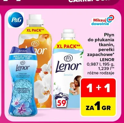 Perełki zapachowe Lenor promocja w Carrefour Market
