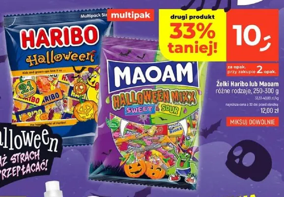 Żelki Haribo Halloween multipak promocja w Dealz