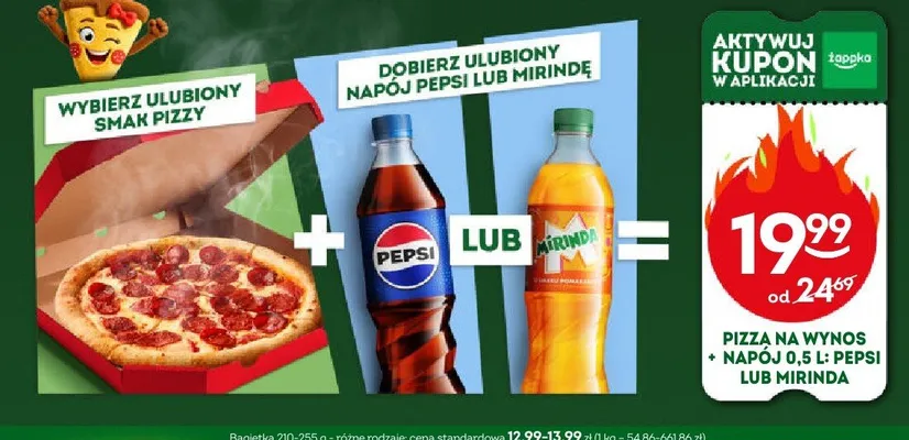 Zestaw Pizza na Wynos + Napój Mirinda promocja w Żabka