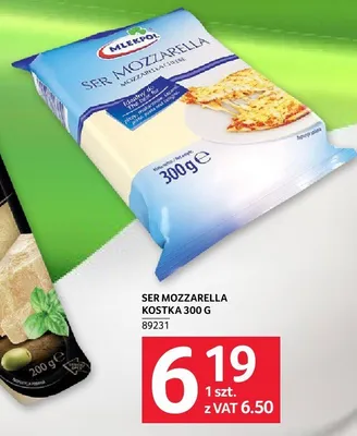 Ser Mozzarella kostka Mlekpol promocja w Selgros