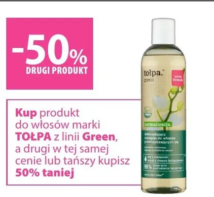 Produkt do włosów marki Tołpa z linii Green promocja w Hebe