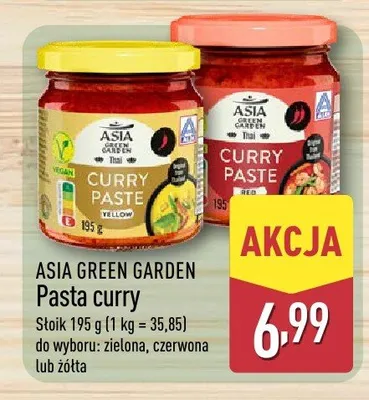 Pasta curry czerwona Asia Green Garden promocja w Aldi