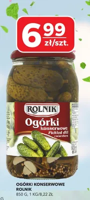 Ogórki konserwowe promocja w Top Market