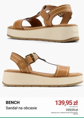 Sandał na obcasie Bench promocja w Deichmann