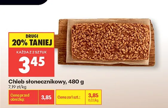 Chleb słonecznikowy promocja w Biedronka