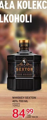 Whiskey Sexton Single Malt 40% 10952 promocja w Selgros