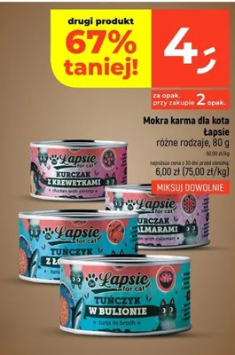 Karma mokra dla kota różne rodzaje promocja w Dealz