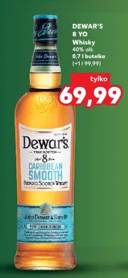 Whisky Dewar's 8 YO Caribbean Smooth promocja w Kaufland