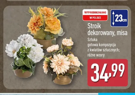 Stroik dekorowany misa promocja w Aldi