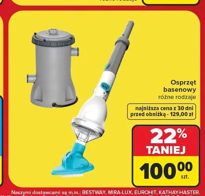 Osprzęt basenowy promocja w Carrefour