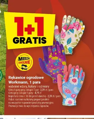 Rękawice ogrodowe Workmann promocja w Twój Market