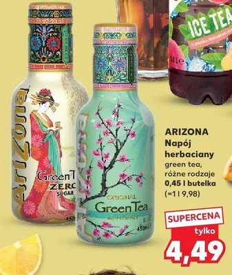 Napój herbaciany Green Tea różne rodzaje 0,45l butelka (=1l 9,98) promocja w Kaufland