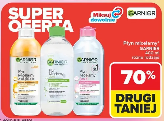 Płyn micelarny 400 ml różne rodzaje promocja w Carrefour
