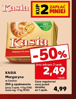 Margaryna w kostce Kasia promocja w Kaufland