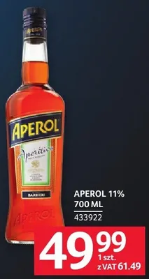 Likier Aperol 11% 700ml promocja w Selgros