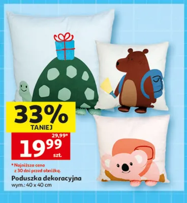 Poduszka dekoracyjna 40x40 cm promocja w Auchan