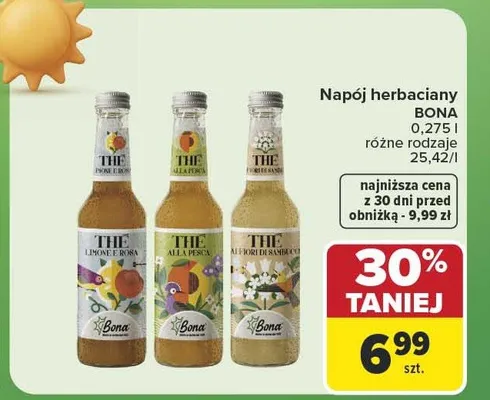 Napój herbaciany Bona Alla Pesca promocja w Carrefour