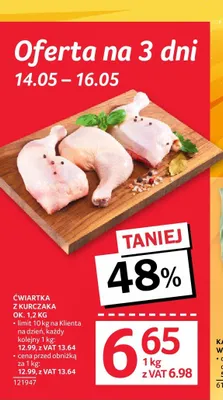 Ćwiartka z kurczaka promocja w Selgros