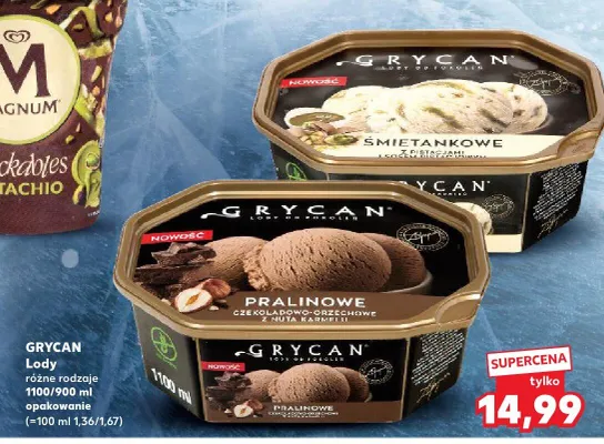 Lody GRYCAN promocja w Kaufland