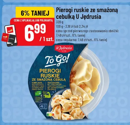 Pierogi ruskie ze smażoną cebulką U Jędrusia promocja w POLOmarket