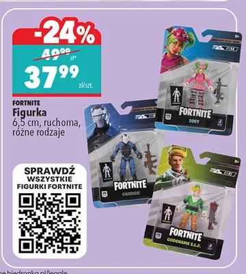 Figurka ruchoma Fortnite Zoey 6,5 cm promocja w Biedronka