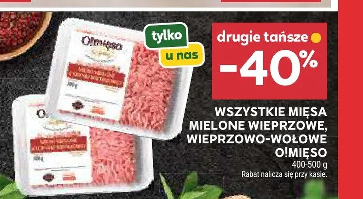 Mięso mielone wieprzowo-wołowe O!Mięso promocja w Stokrotka