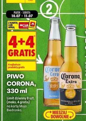 Piwo bezalkoholowe Corona Cero promocja w Biedronka