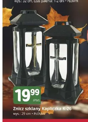 Znicz szklany Kapliczka K-26 Płomyk promocja w Marketvita