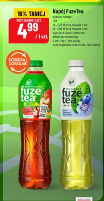 Napój FuzeTea Green Tea Blueberry & Lavender promocja w POLOmarket