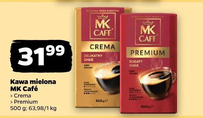 Kawa mielona MK Cafe Premium promocja w Netto